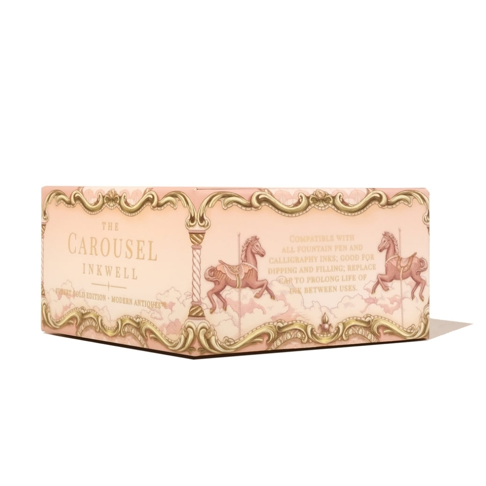 BNIB Ferris Wheel Press Sunset Gold Carousel Inkwell - Sold Out Online - Picture 7 of 7